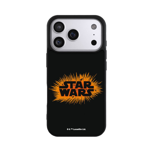 Apple iPhone 17 Pro Base Case Star Wars Logo Orange Halloween Explosion