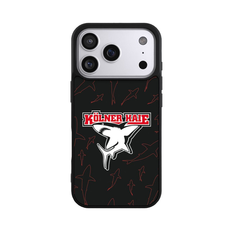 iPhone 17 Pro Base Case Haie Muster Rot