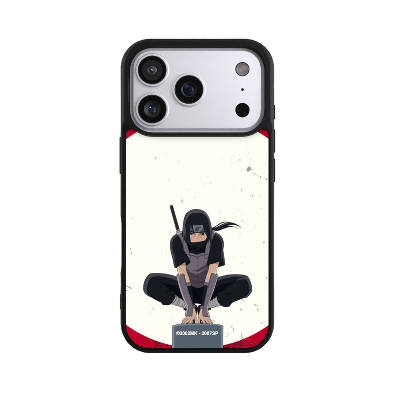 iPhone 17 Pro Base Case Itachi Uchiha Symbol Roter Hintergrund