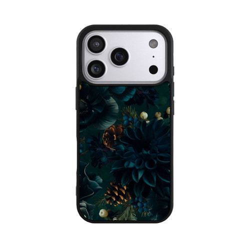Apple iPhone 17 Pro Base Case Blumenmuster Grün und Blau