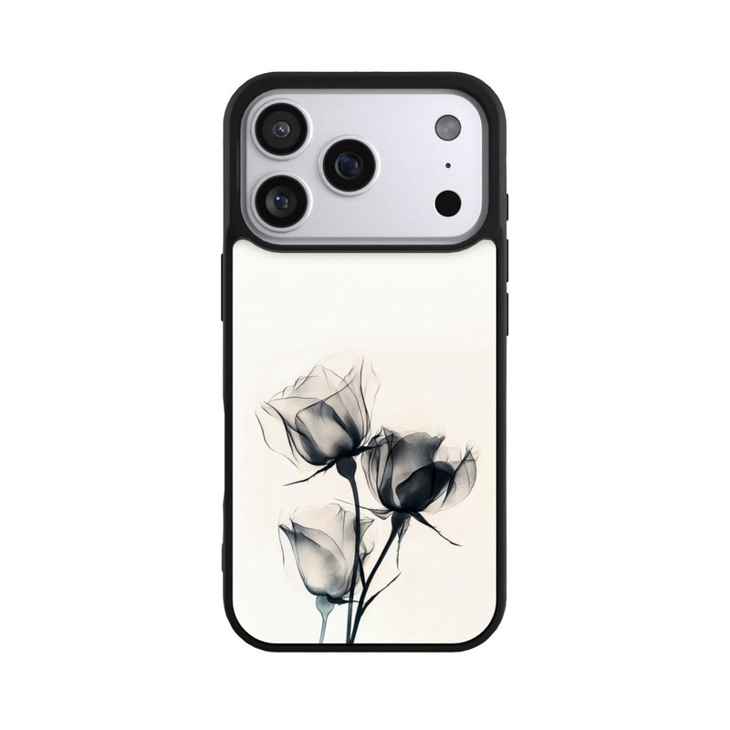 iPhone 17 Pro Base Case Schwarze Blume