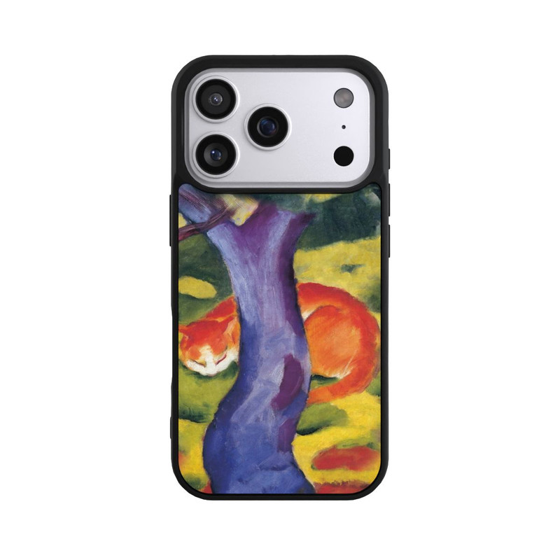 iPhone 17 Pro Base Case Katze hinter Einem Baum von Franz Marc