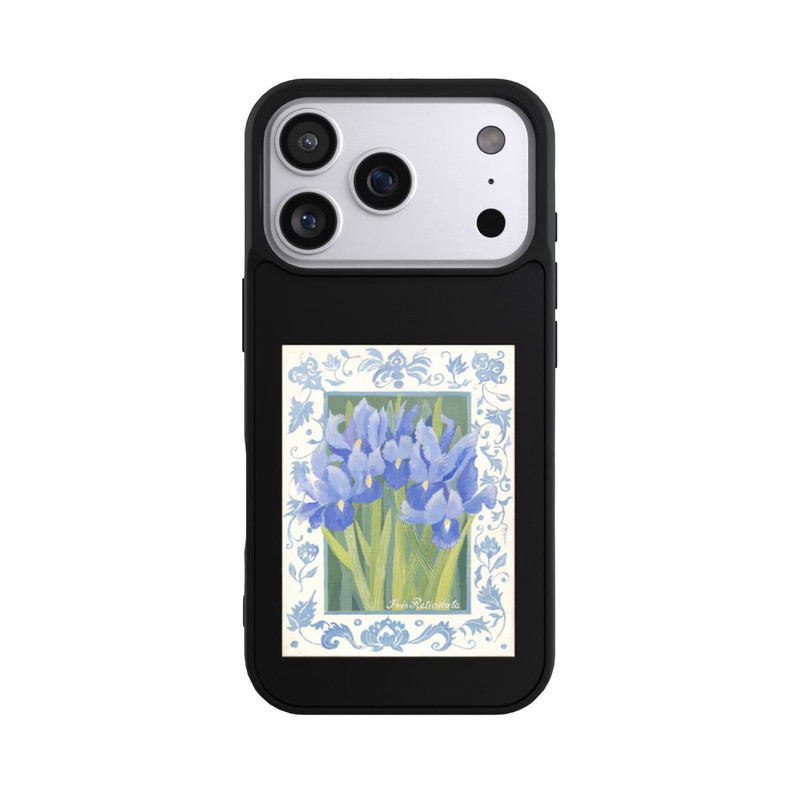 iPhone 17 Pro Base Case Blue Iris, by Jennifer Abbott