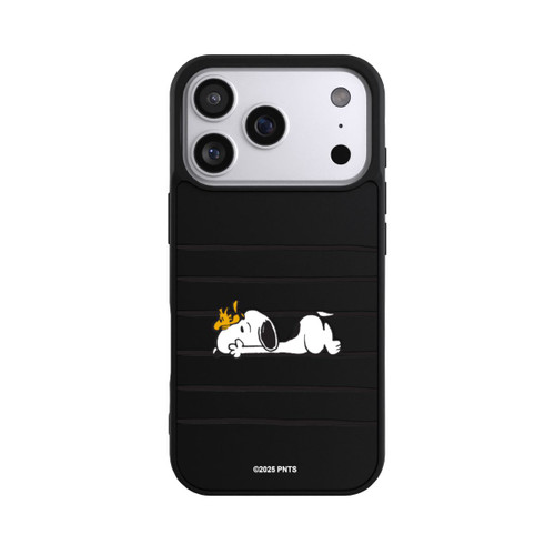 Apple iPhone 17 Pro Base Case Snoopy Woodstock Streifen Peanuts Transparent