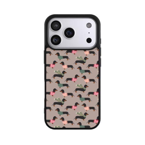 Apple iPhone 17 Pro Base Case Dackel Muster Winter