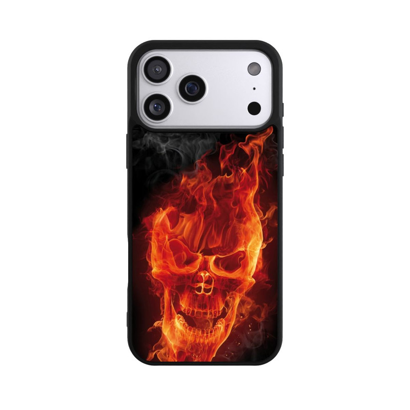 iPhone 17 Pro Max Base Case Burning Skull