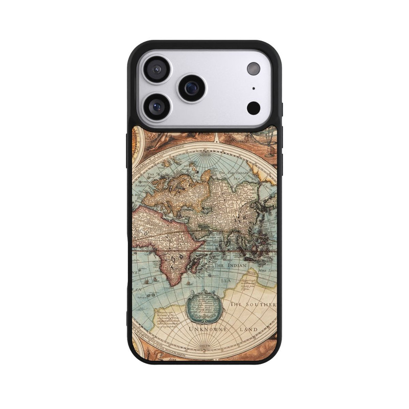 iPhone 17 Pro Max Base Case Vintage Weltkarte