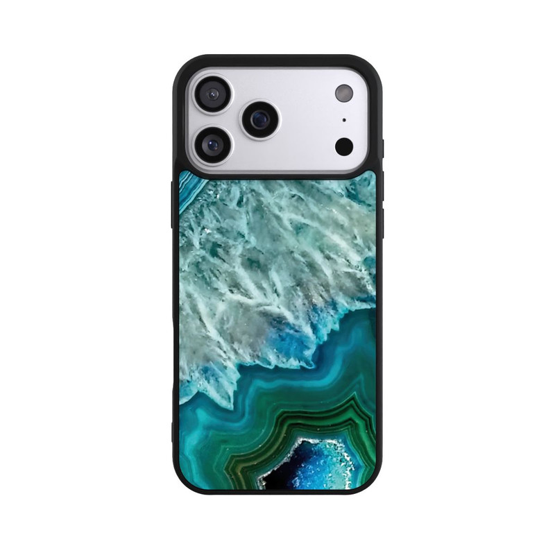iPhone 17 Pro Max Base Case Kristall Achat Grün