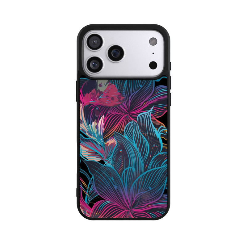 iPhone 17 Pro Max Base Case Neon Flower Power