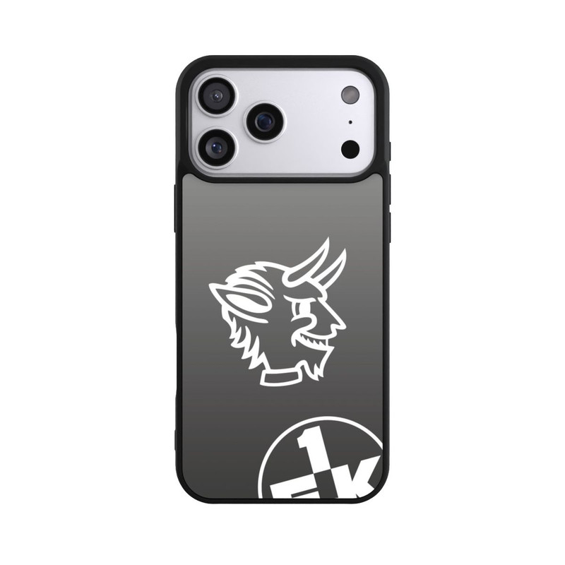 iPhone 17 Pro Max Base Case Teufelskopf FCK auf Schwarz
