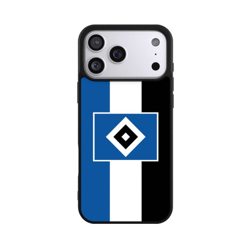 Apple iPhone 17 Pro Max Base Case HSV Streifen - Blau-Weiß-Schwarz