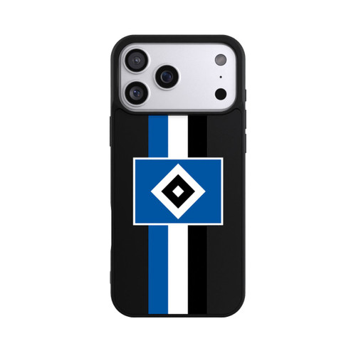 Apple iPhone 17 Pro Max Base Case HSV Streifen - Blau-Weiß-Schwarz - ohne Hintergrund
