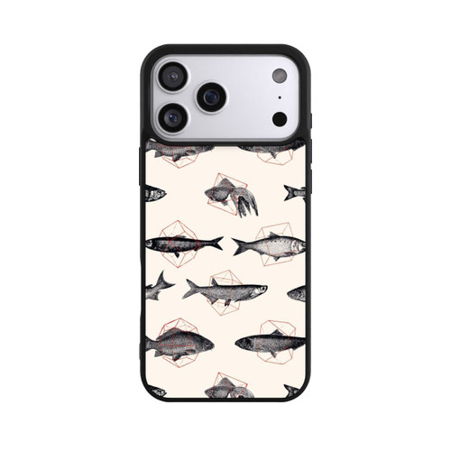 Apple iPhone 17 Pro Max Base Case Fische in Geometrie