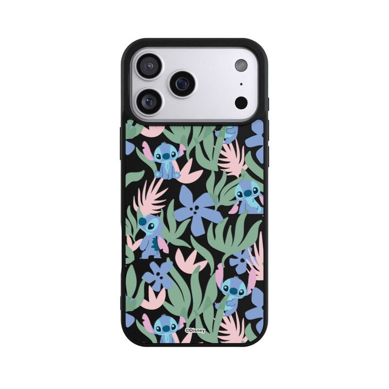 iPhone 17 Pro Max Base Case Floral Pattern Stitch Transparent