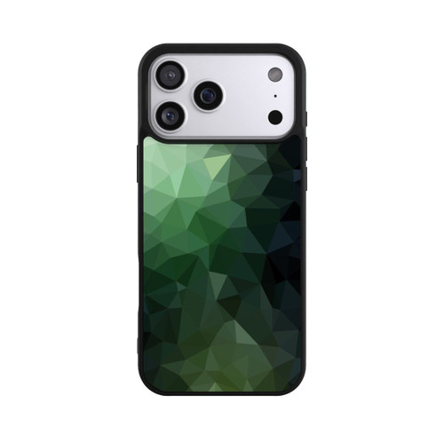 Apple iPhone 17 Pro Max Base Case Polygonal Mosaic Green