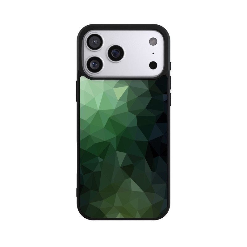 iPhone 17 Pro Max Base Case Polygonal Mosaic Green