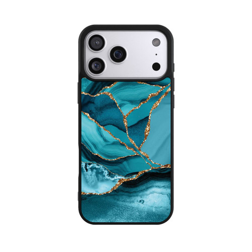 Apple iPhone 17 Pro Max Base Case Eisblaue Marmor Landschaft