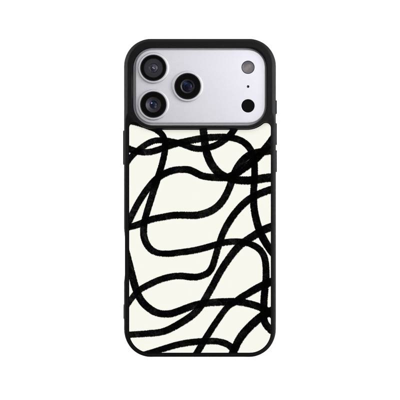 iPhone 17 Pro Max Base Case Schwarze Linien