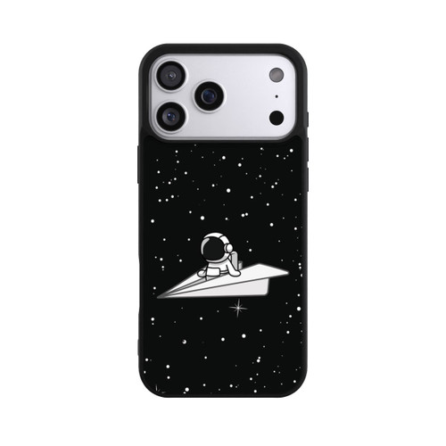 Apple iPhone 17 Pro Max Base Case Astronaut Paper Plane Comic