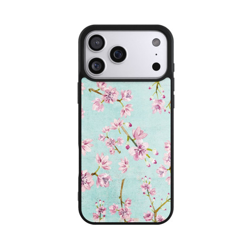 Apple iPhone 17 Pro Max Base Case Kirschblütenzweigmuster Hellblau