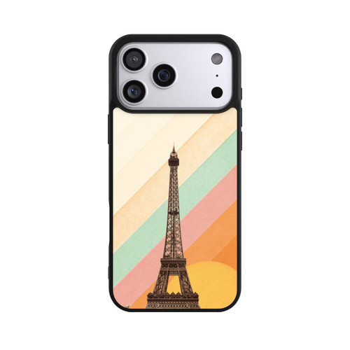 Apple iPhone 17 Pro Max Base Case Eiffelturm Regenbogen
