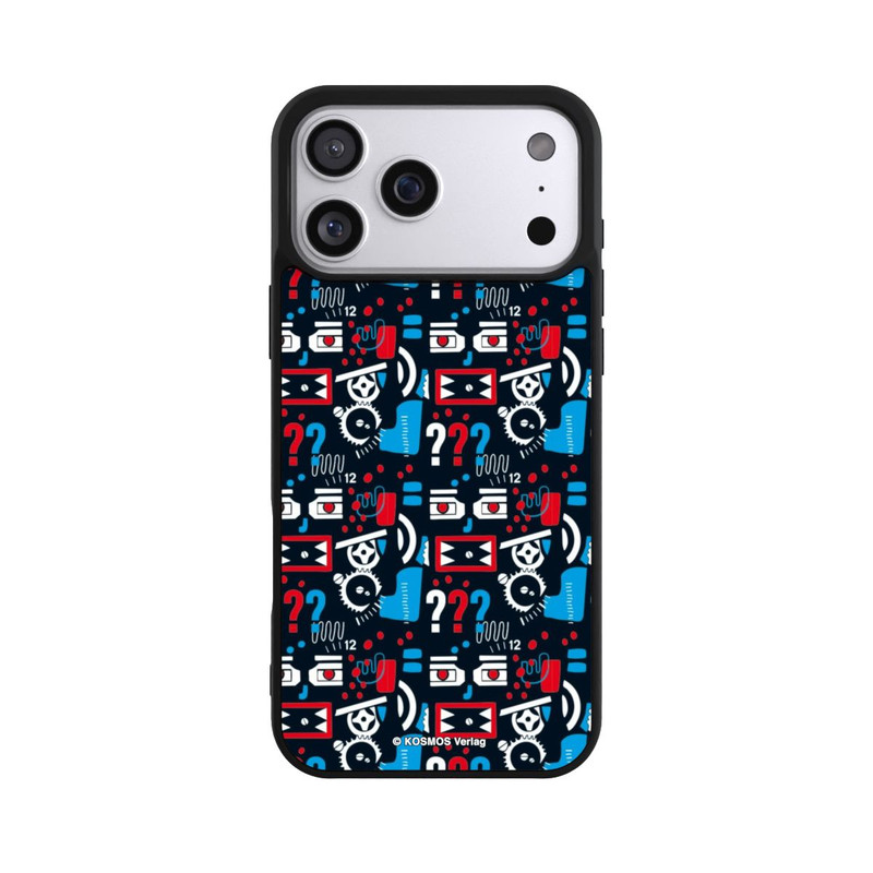 iPhone 17 Pro Max Base Case Drei Fragezeichen Wildes Muster