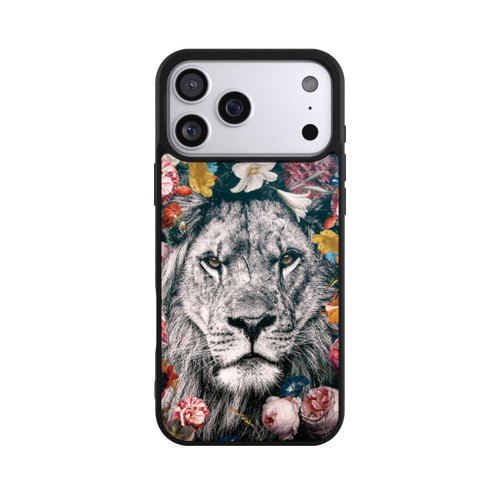 Apple iPhone 17 Pro Max Base Case Lion Flowers