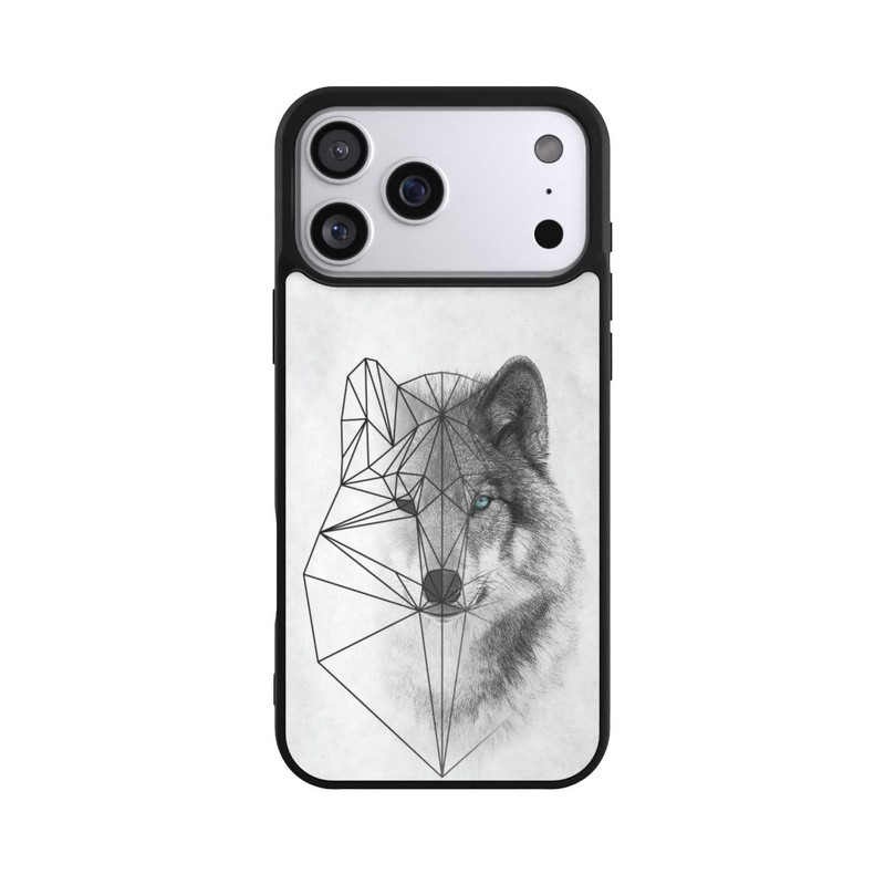 iPhone 17 Pro Max Base Case Polygonaler Wolf