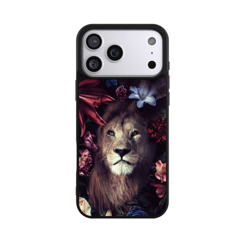 Apple iPhone 17 Pro Max Base Case Löwe Blumenrahmen
