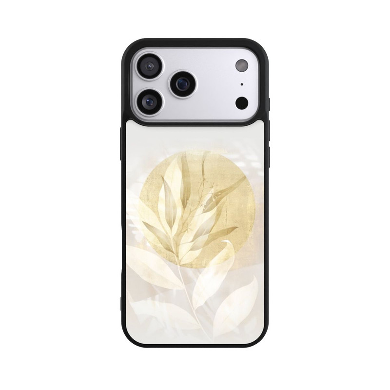 iPhone 17 Pro Max Base Case Boho Gold Blumen Kunst