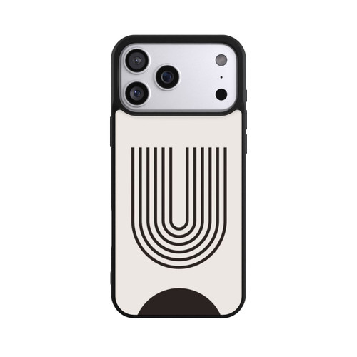 Apple iPhone 17 Pro Max Base Case Moderne Kunst Schwarze Linien