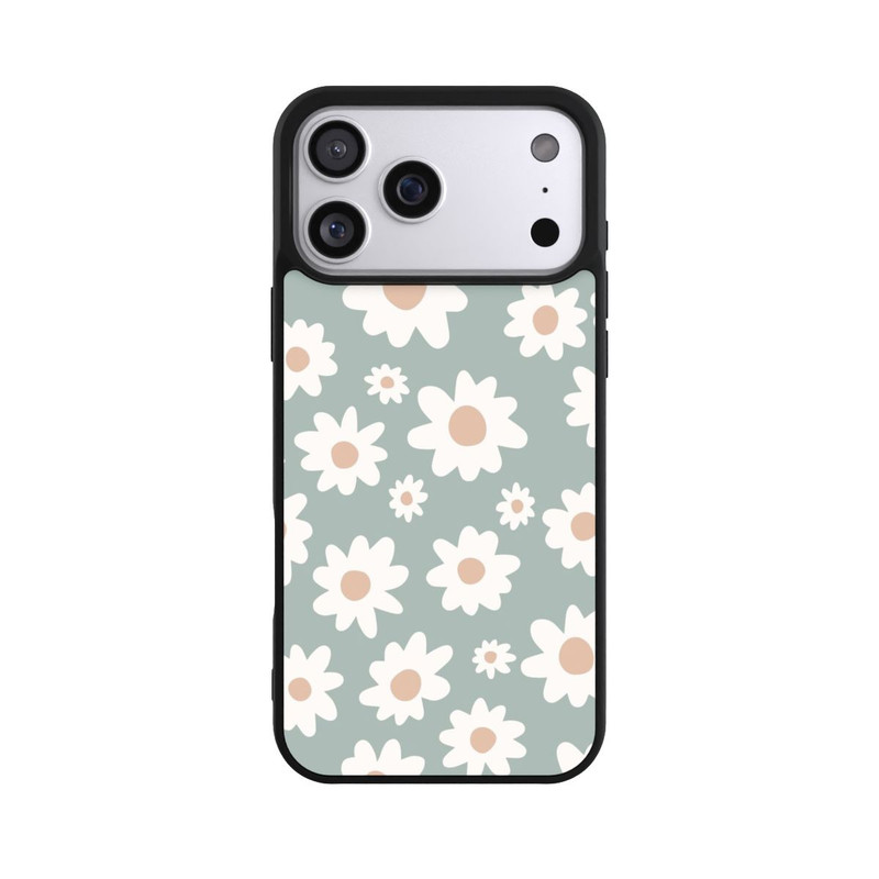 iPhone 17 Pro Max Base Case Gänseblümchen Muster grün