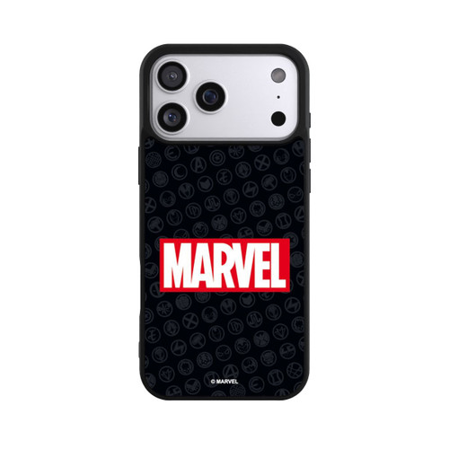 Apple iPhone 17 Pro Max Base Case Marvel Logo Black Red 