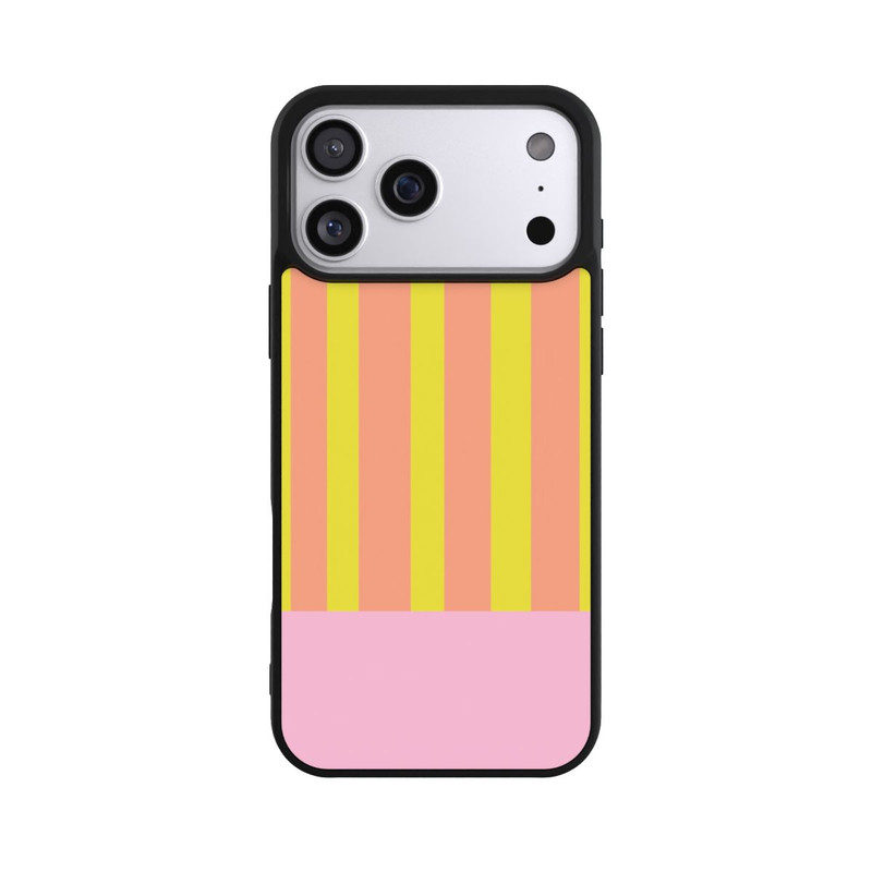 iPhone 17 Pro Max Base Case Neonfarbige Streifen