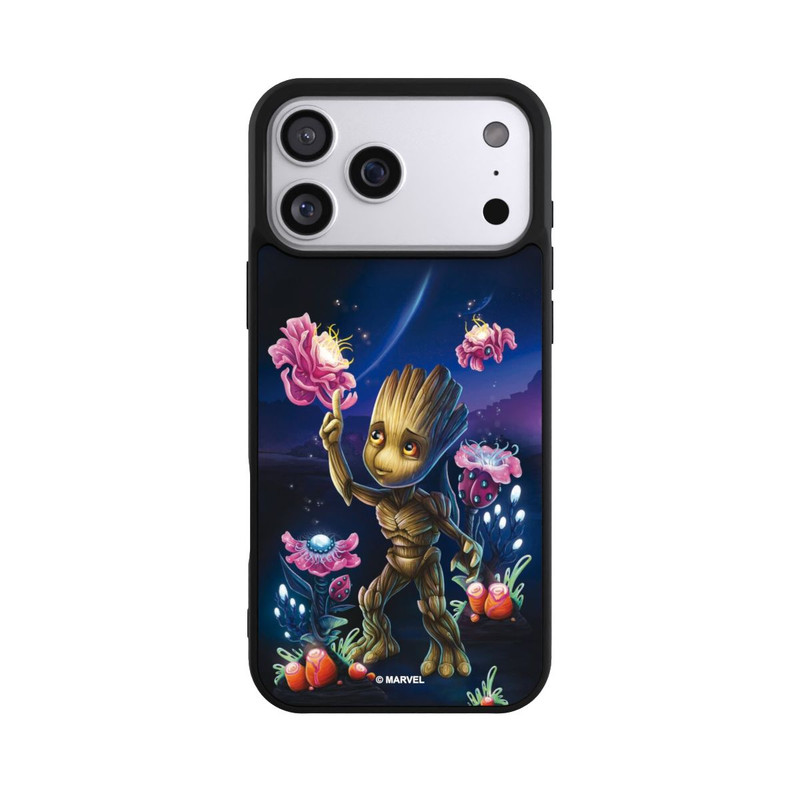 iPhone 17 Pro Max Base Case Baby Groot Blumen