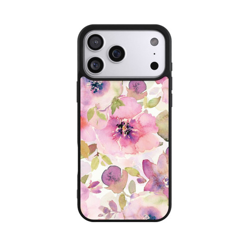 Apple iPhone 17 Pro Max Base Case Tapete mit rosa Blumen