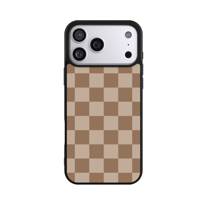 iPhone 17 Pro Max Base Case Braun Karo