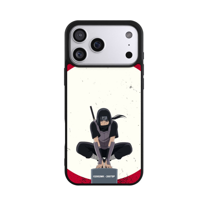 iPhone 17 Pro Max Base Case Itachi Uchiha Symbol Roter Hintergrund