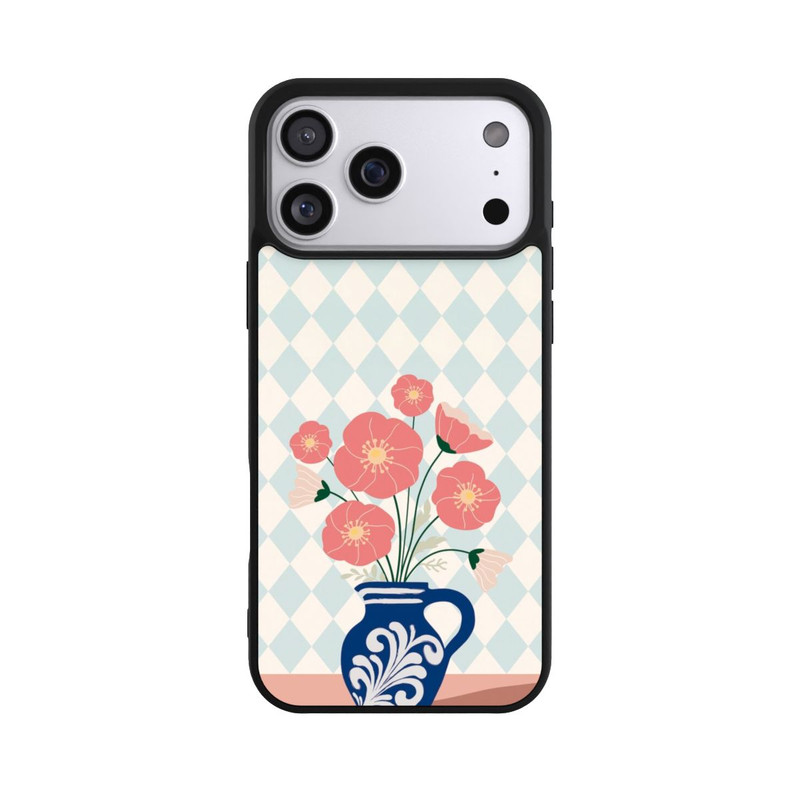 iPhone 17 Pro Max Base Case Blue Vase