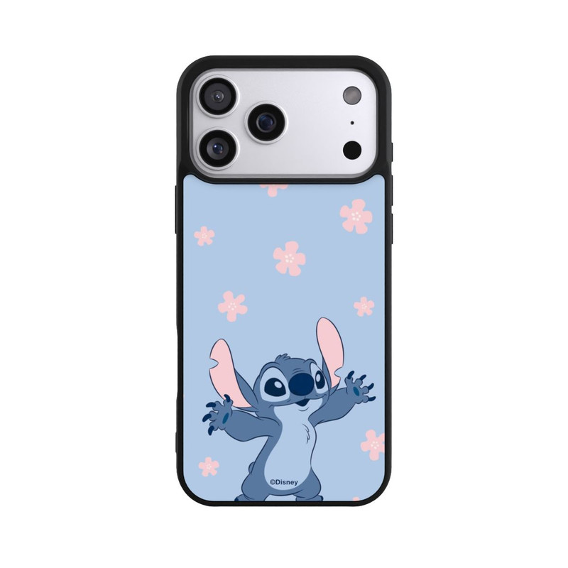 iPhone 17 Pro Max Base Case Stitch Pastel Flowers Blue