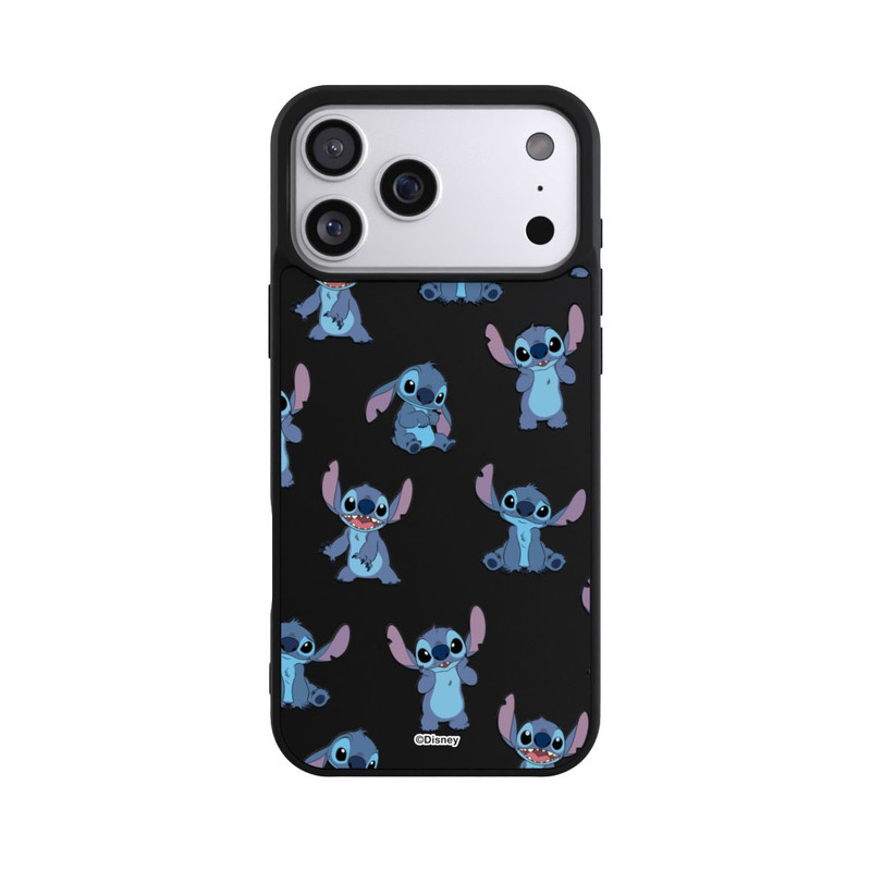 iPhone 17 Pro Max Base Case Stitch Faces Pattern Transparent