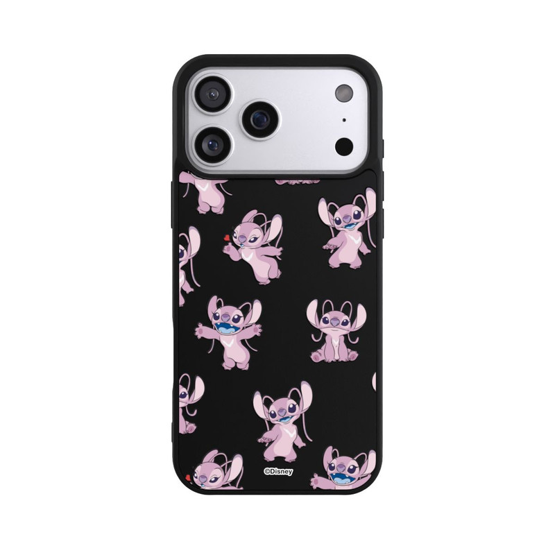iPhone 17 Pro Max Base Case Angel Faces Pattern Transparent