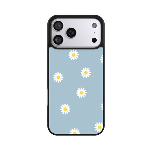 Apple iPhone 17 Pro Max Base Case Gänseblümchen Muster Blau