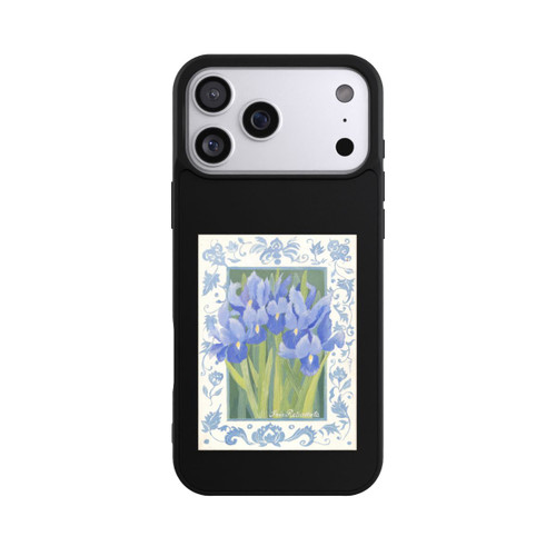 Apple iPhone 17 Pro Max Base Case Blue Iris, by Jennifer Abbott