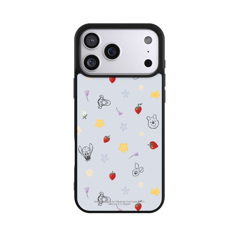iPhone 17 Pro Max Base Case Winnie Puuh und Freunde Erdbeer Muster Blau