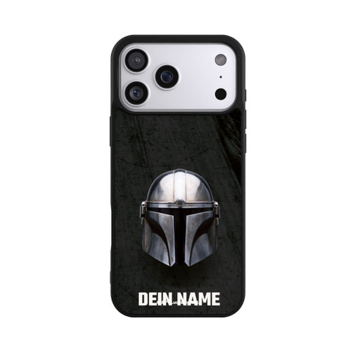 Apple iPhone 17 Pro Max Base Case Star Wars Mandalorian Black Helmet Personalisierbar