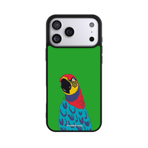 Apple iPhone 17 Pro Max Base Case Drei Fragezeichen und der Super-Papagei