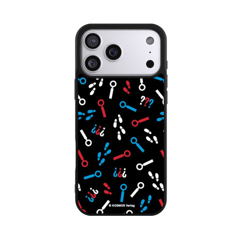 Apple iPhone 17 Pro Max Base Case Drei Fragezeichen Detektiv Muster