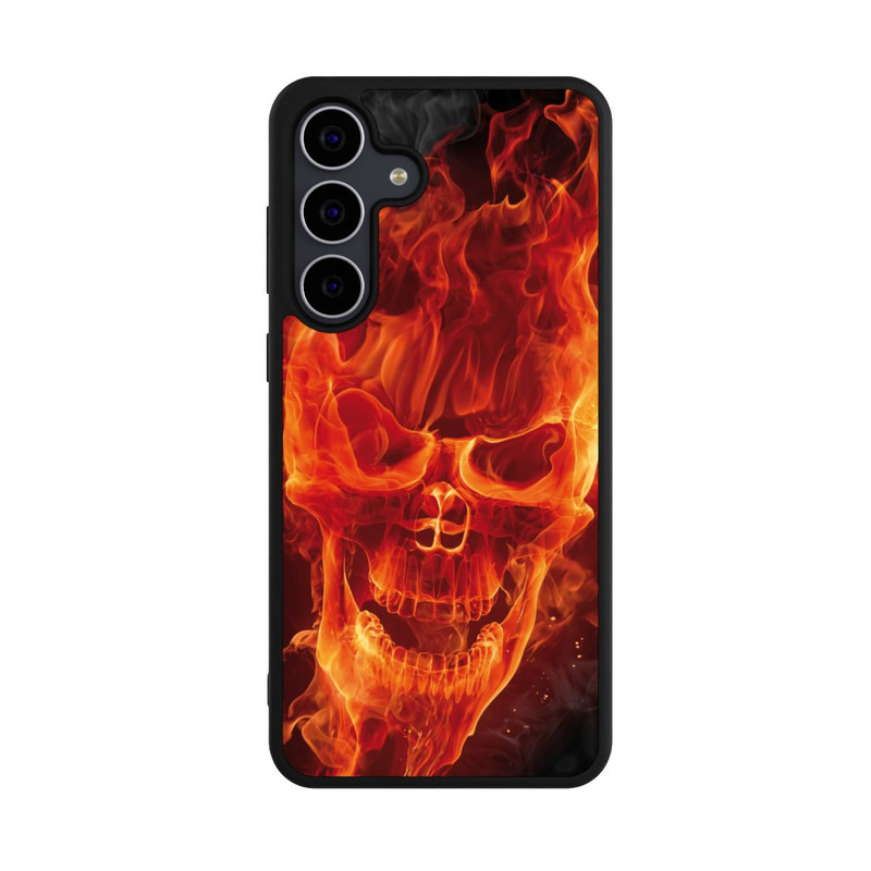 Galaxy S25 FE Base Case Burning Skull