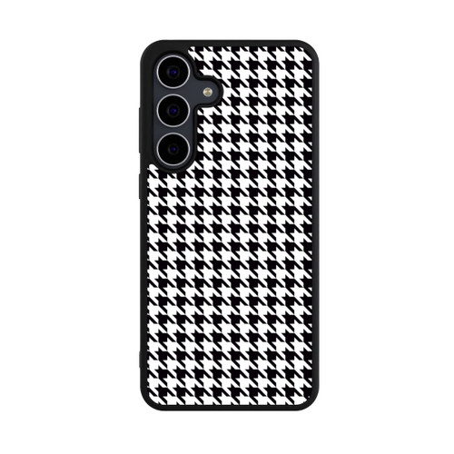 Samsung Galaxy S25 FE Base Case Hahnentritt Schwarz Weiß